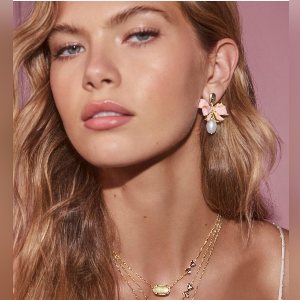Nwt Kendra Scott X Love Shack Fancy Sun Glow Blooming Heirloom Illusion Necklace